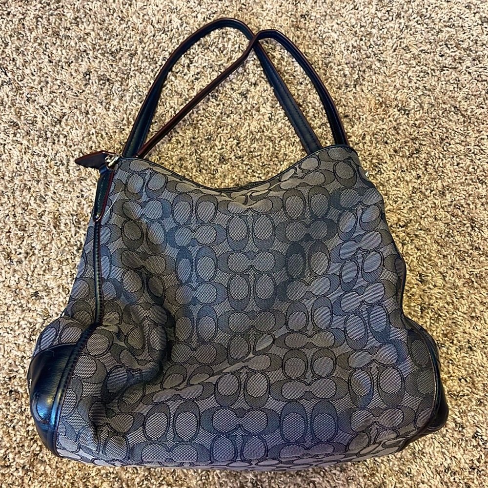 Coach signature shoulder bag